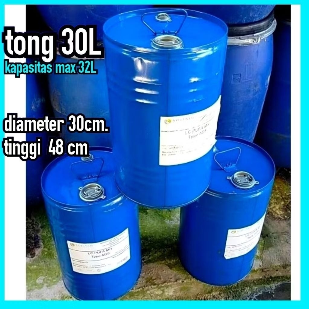drum bensin 30liter .drum besi 32liter.ex minyak ikan ....tebal.sangat mulus..