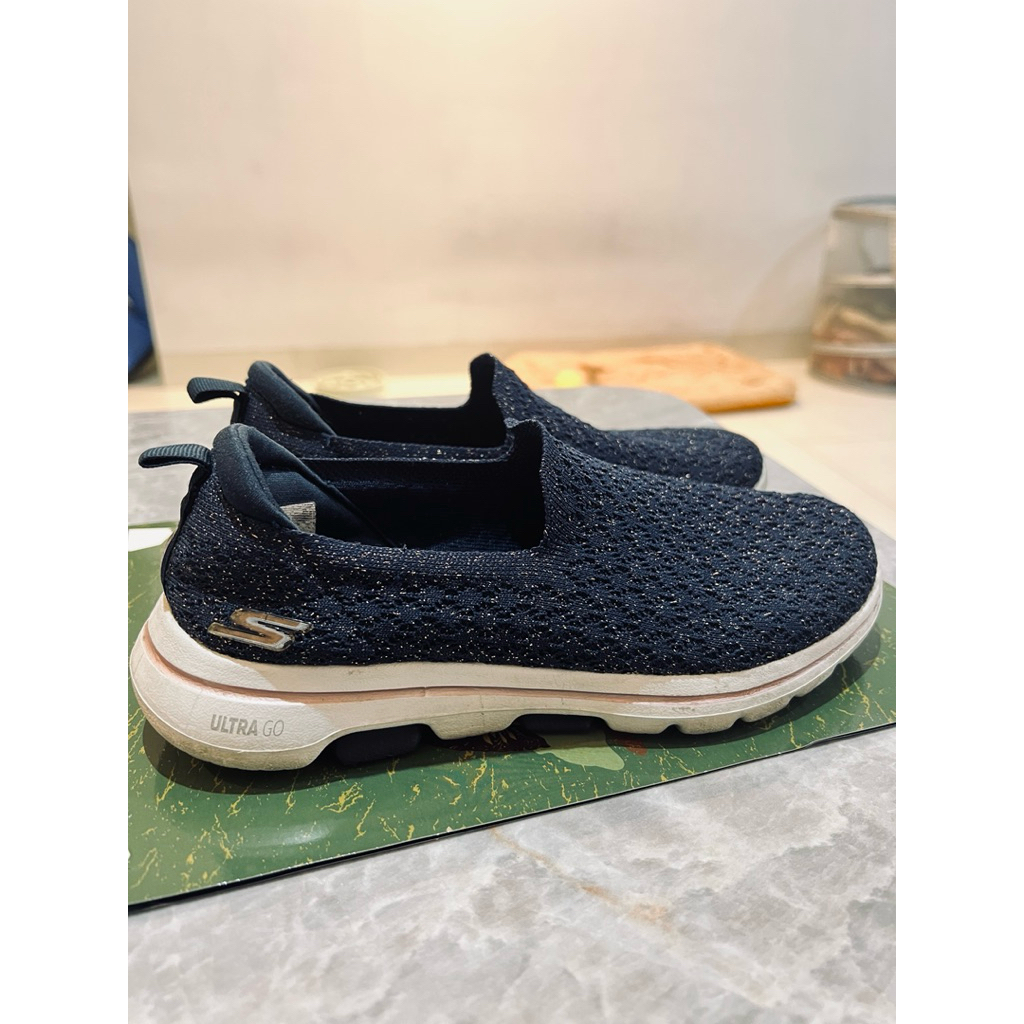 Skechers GOwalk Ultra Go Slip On Navy Original Sepatu Nyaman Ringan