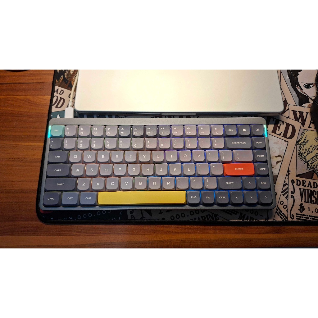 Preloved Nuphy Air 75 V1 (modded dampening foam + tape) bonus 35 pcs cowberry switch