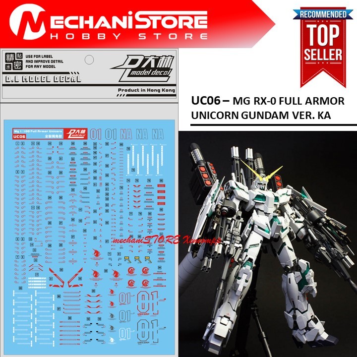 Water Decal UC06 - MG RX-0 Full Armor Unicorn Ver. Ka by DL MODEL