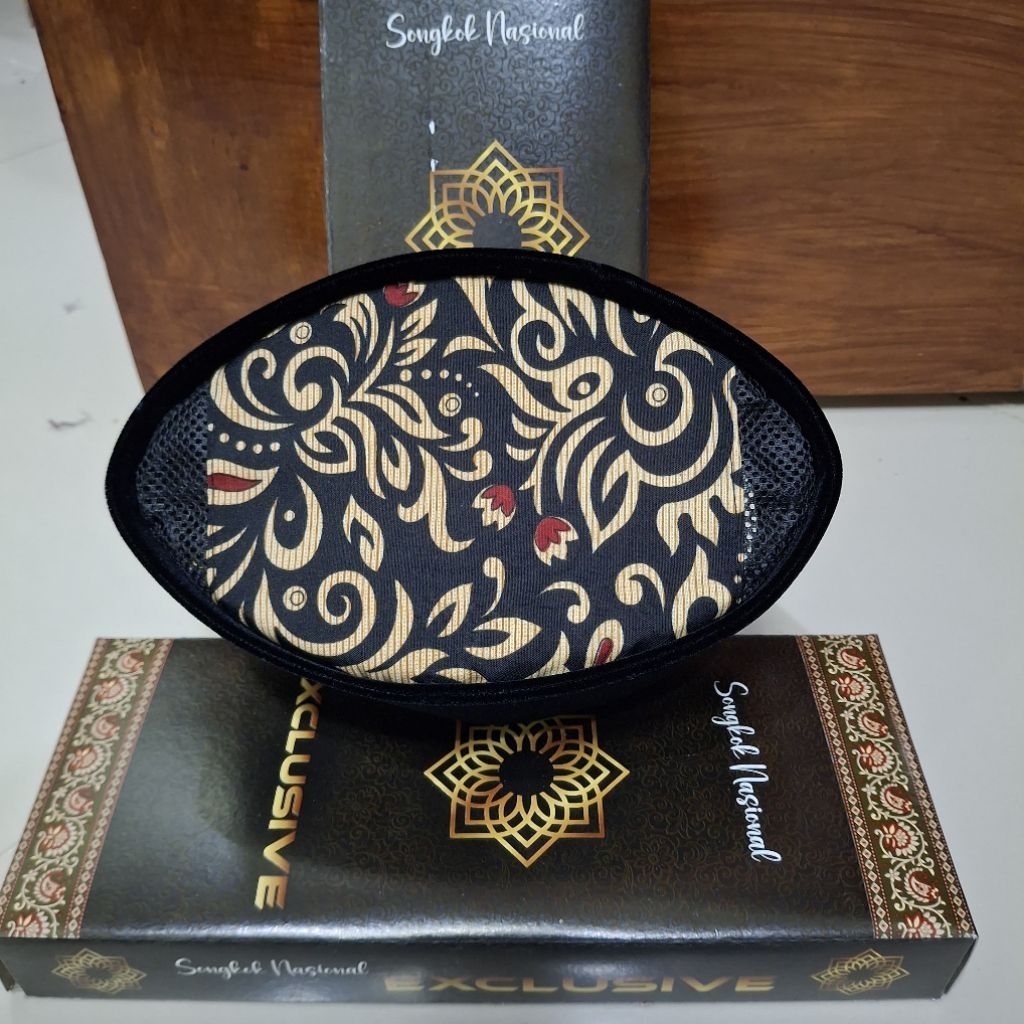 PECI KOPYAH (COD) SONGKOK batik putih kain katun NIERSONGKOK mulus jahitan super rapi