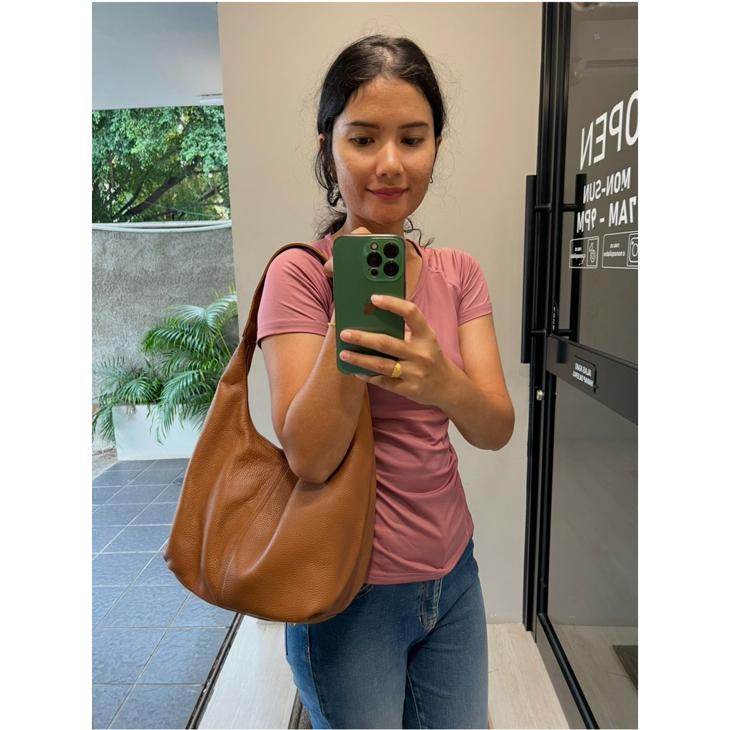 tas hobo kulit asli baru