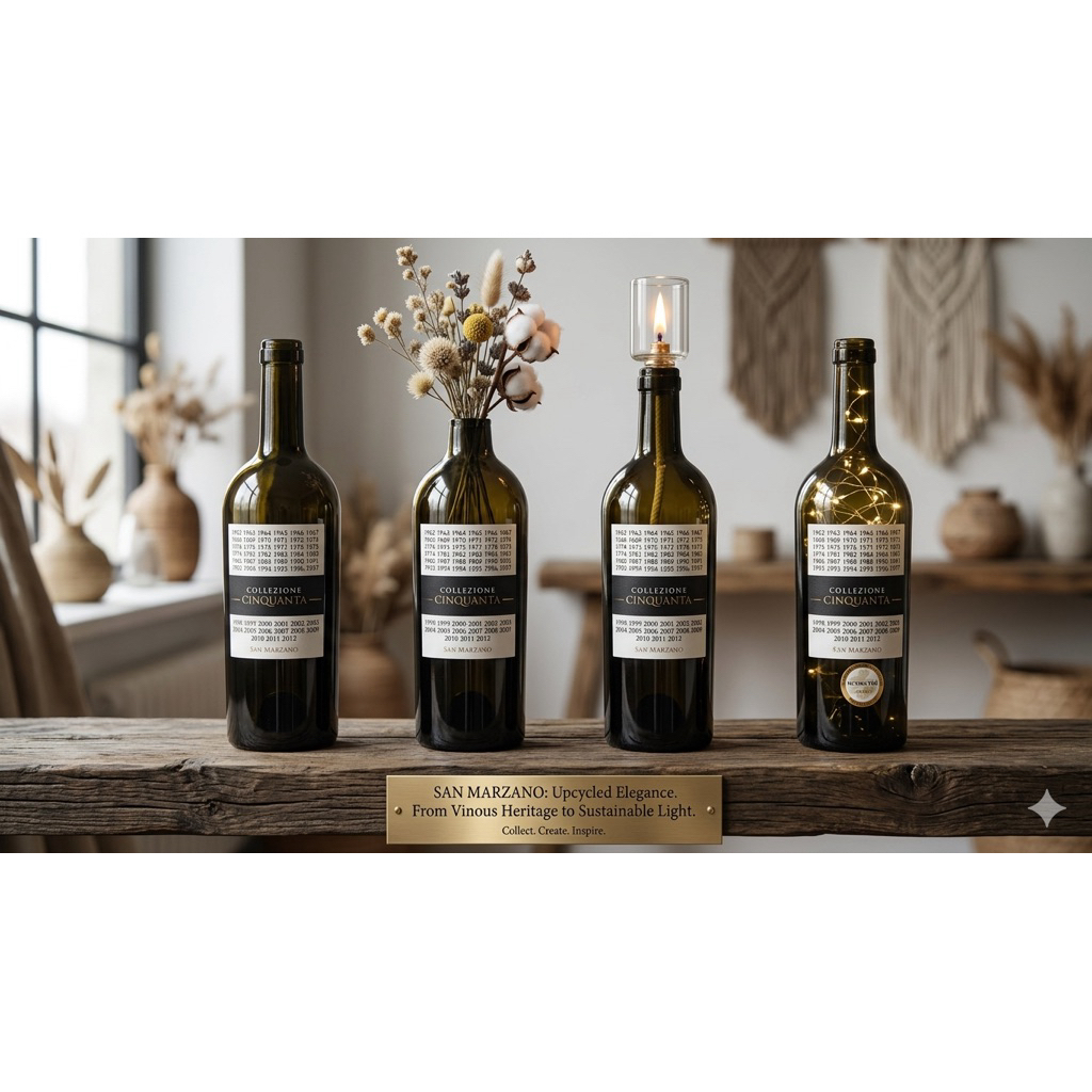 Botol Wine Kosong Collezione Cinquanta  / botol hiasan / botol pajangan / botol dekorasi