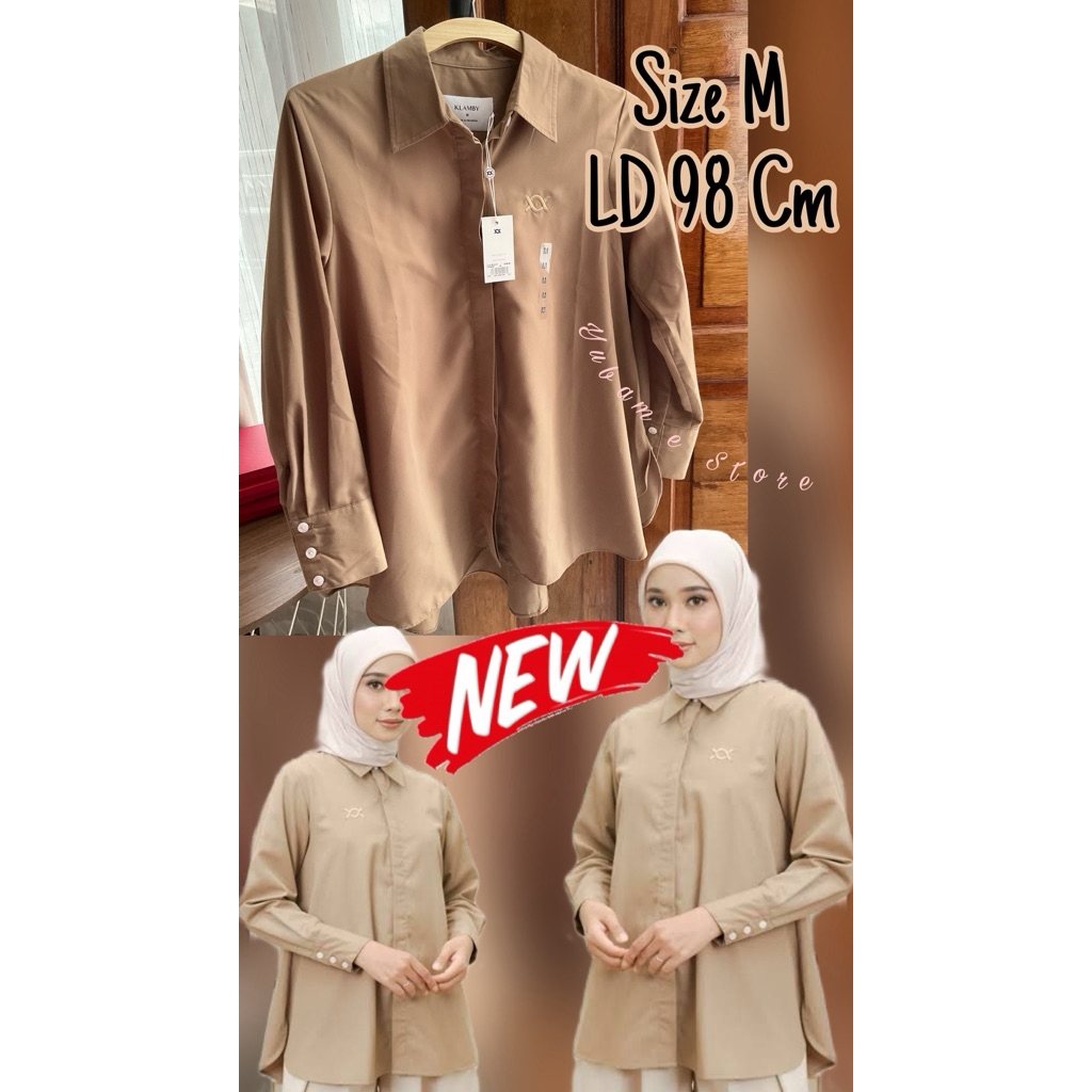 New Klamby Lucy Shirt 2.0 Cinnamon size M