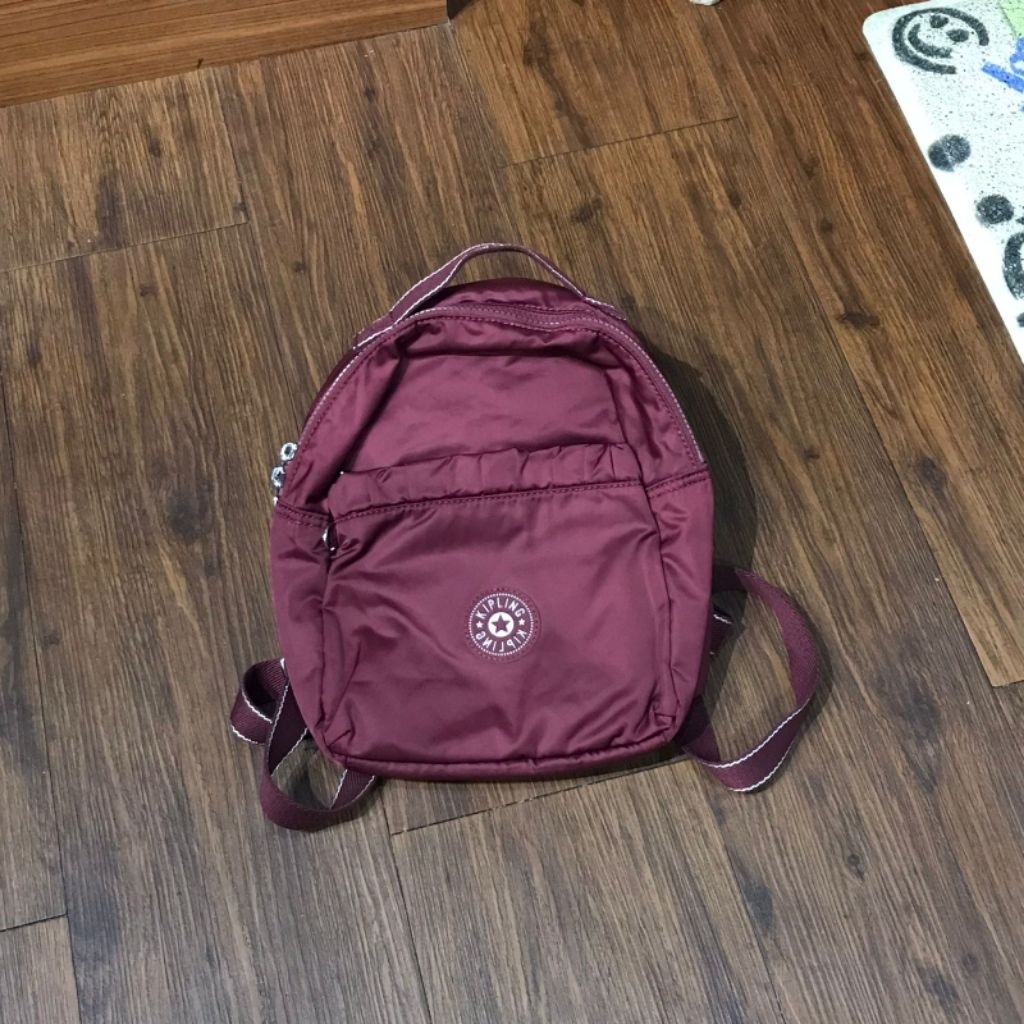 TAS KIPLING ADAM MINI BACKPACK - BURGUNDY
