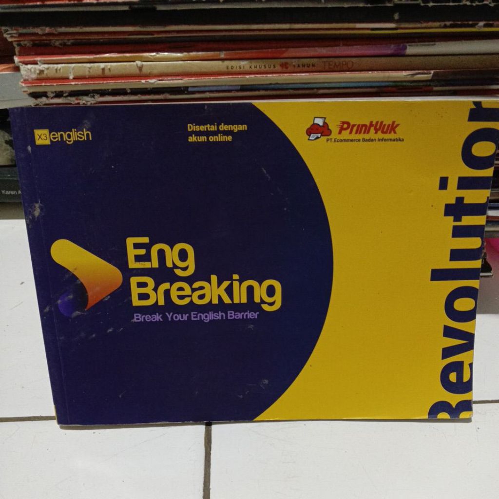 Buku bekas Eng Breaking break your English barrier