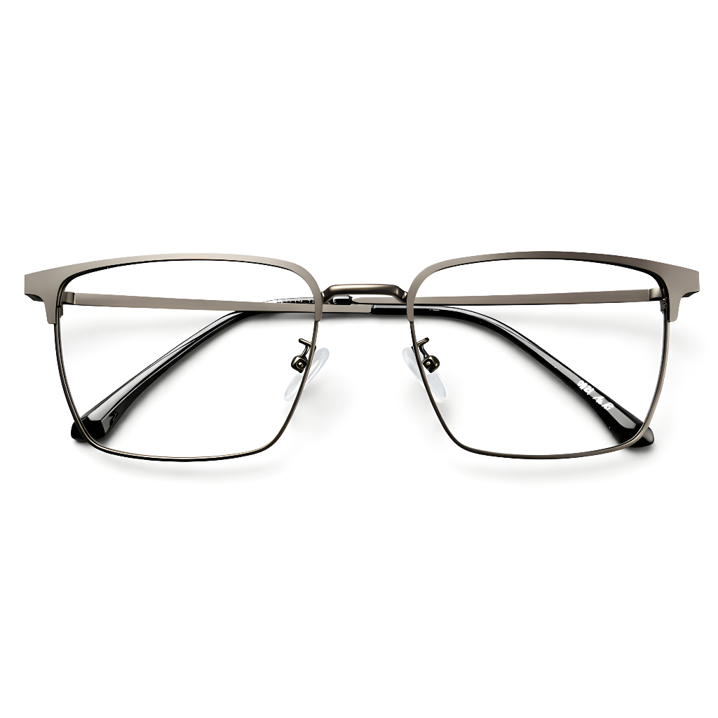 Kacamata Grey Metal Minus Kotak Nosepad Muka Medium Pria Medan MORIARTY - EXECUTIVE