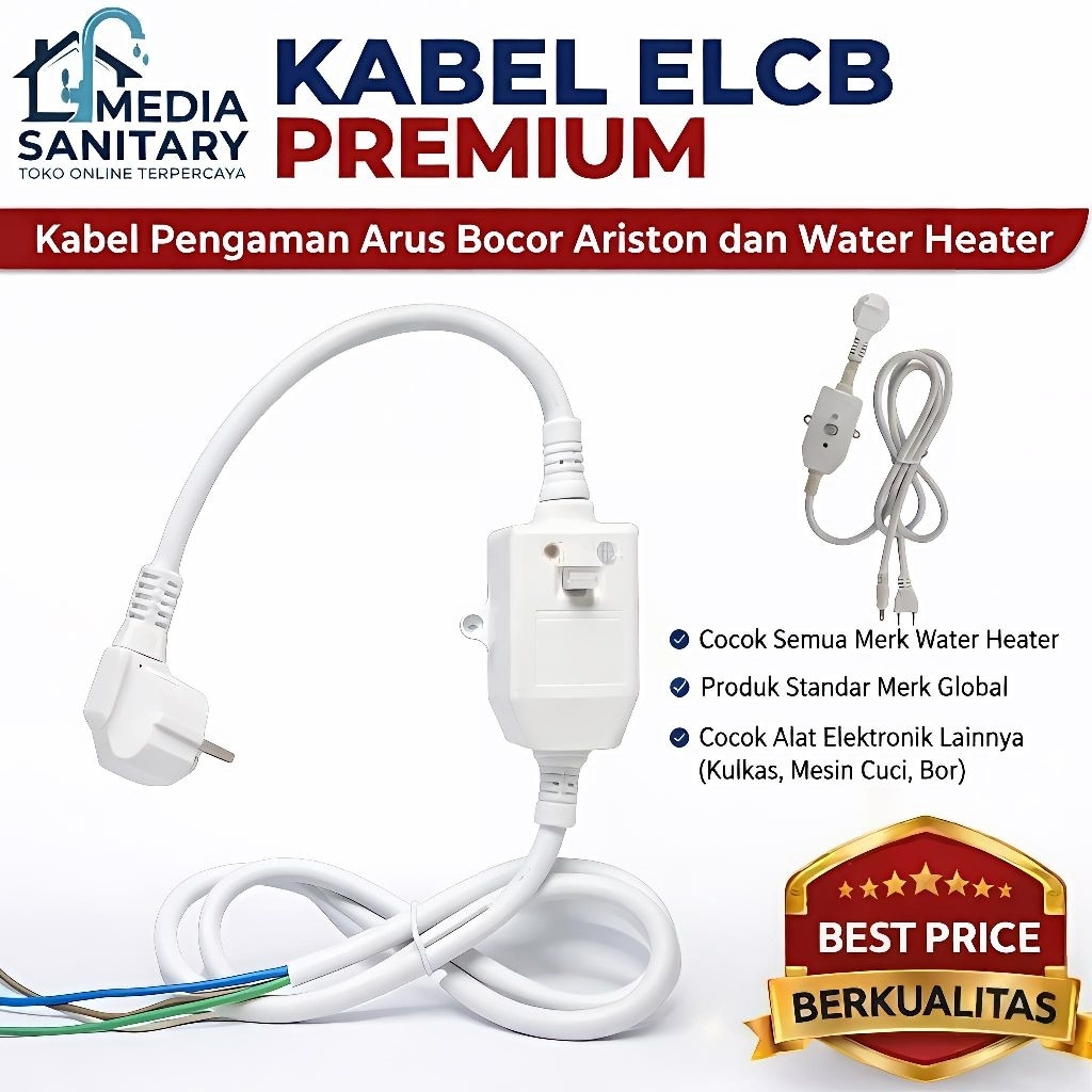 Kabel Elcb Water Heater Ariston/Pengamanan Water Heater Ariston