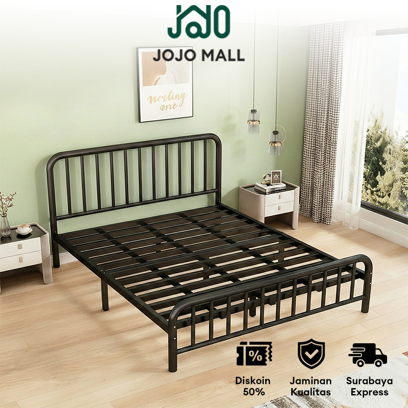 [Surabaya Express]Ranjang Besi Tempat Tidur Dipan Tempat Tidur Ranjang Besi 160x200 Dipan Besi Divan