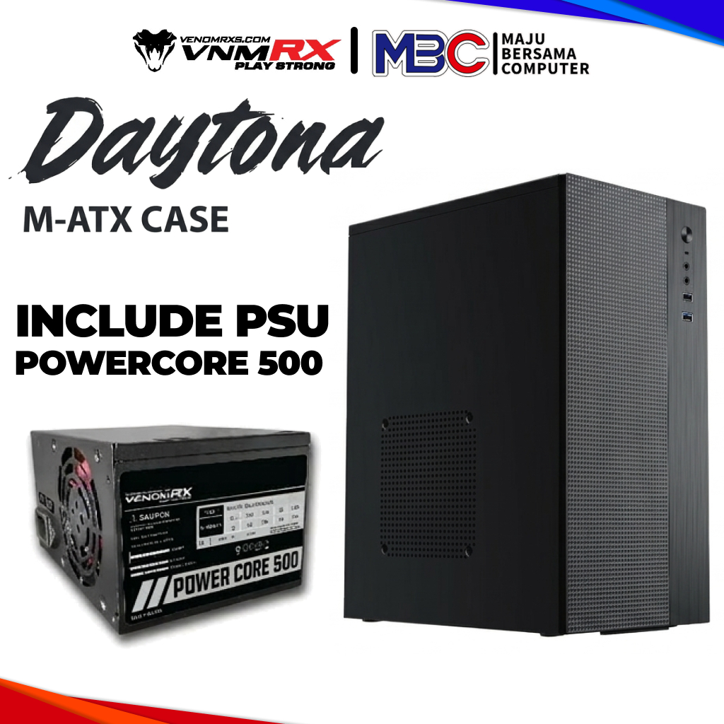 VenomRX Daytona PSU 500W Case Casing PC Komputer Venom RX