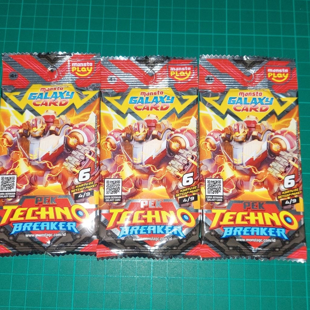 Kartu Boboiboy Pek Techno Breaker SR & AR || Monsta Galaxt Card Pek Techno Breaker