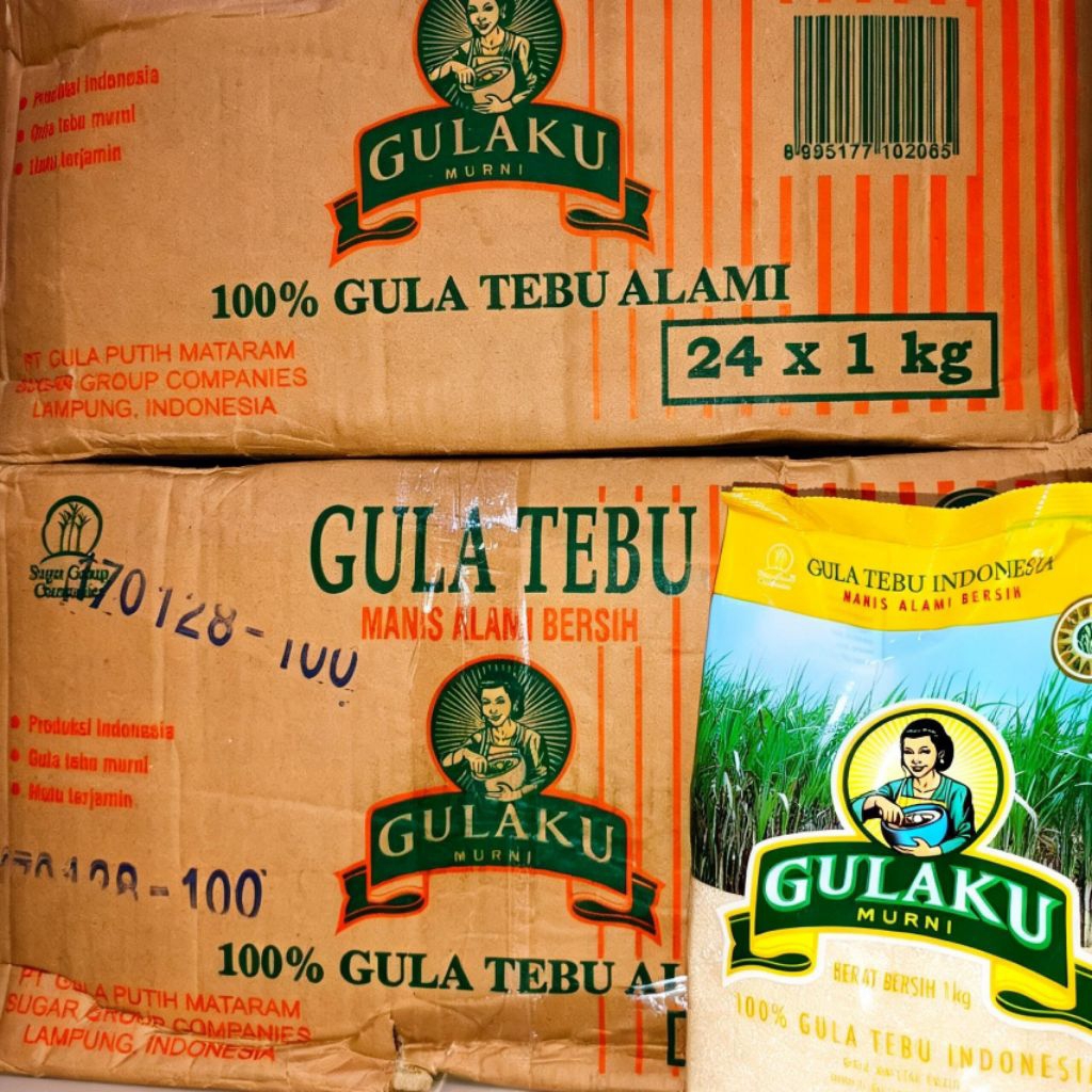 Gulaku  1 kg , 1  dus isi 24 pcs