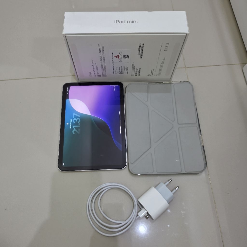 Ipad Mini 7 (A17 Pro) Wifi + Cell 128GB Second Garansi Resmi starlight Kondisi ISTIMEWA