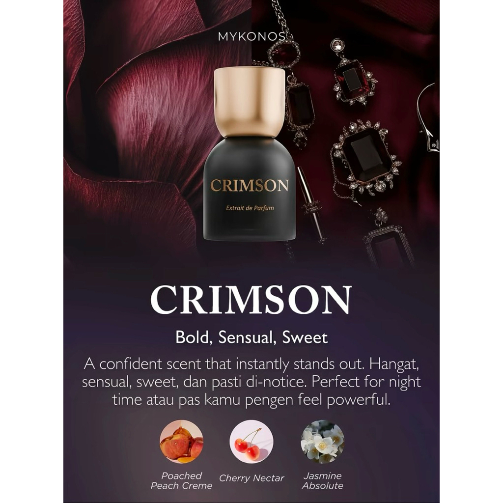 [FREE TESTER] MYKONOS CRIMSON 100ML | MYKONOS CRIMSON 15ml