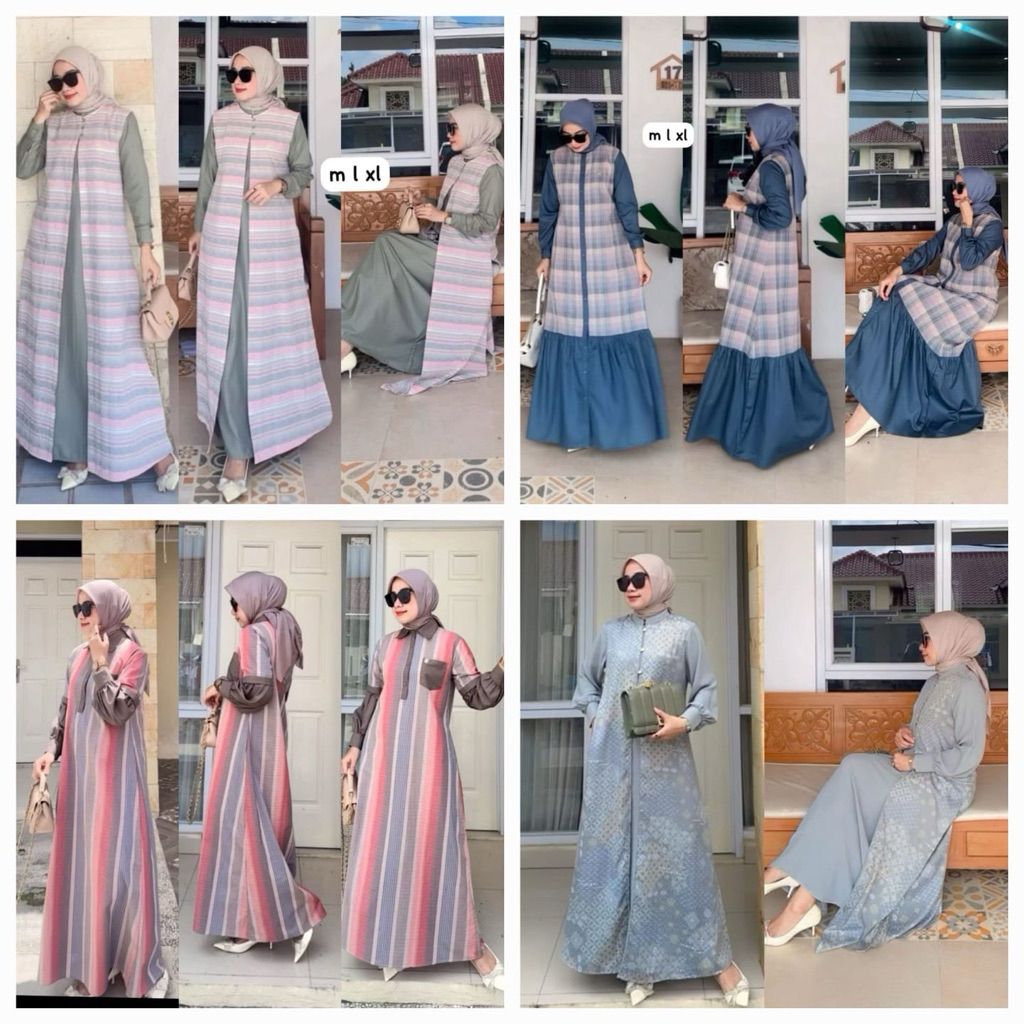 GAMIS DIMARA ORIGINAL DRESS TRISET WANITA M L XL