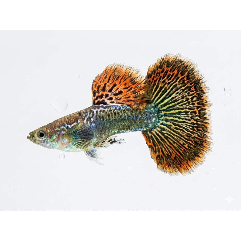 Guppy RED Dragon Halfmoon/pasang