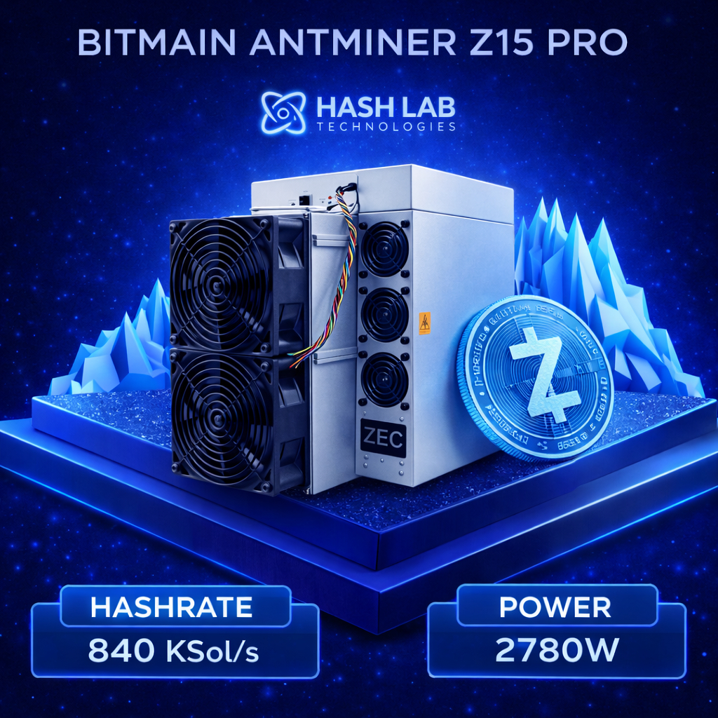 Bitmain Antminer Z15 Pro 840 Ksol Zec Miner 2750w