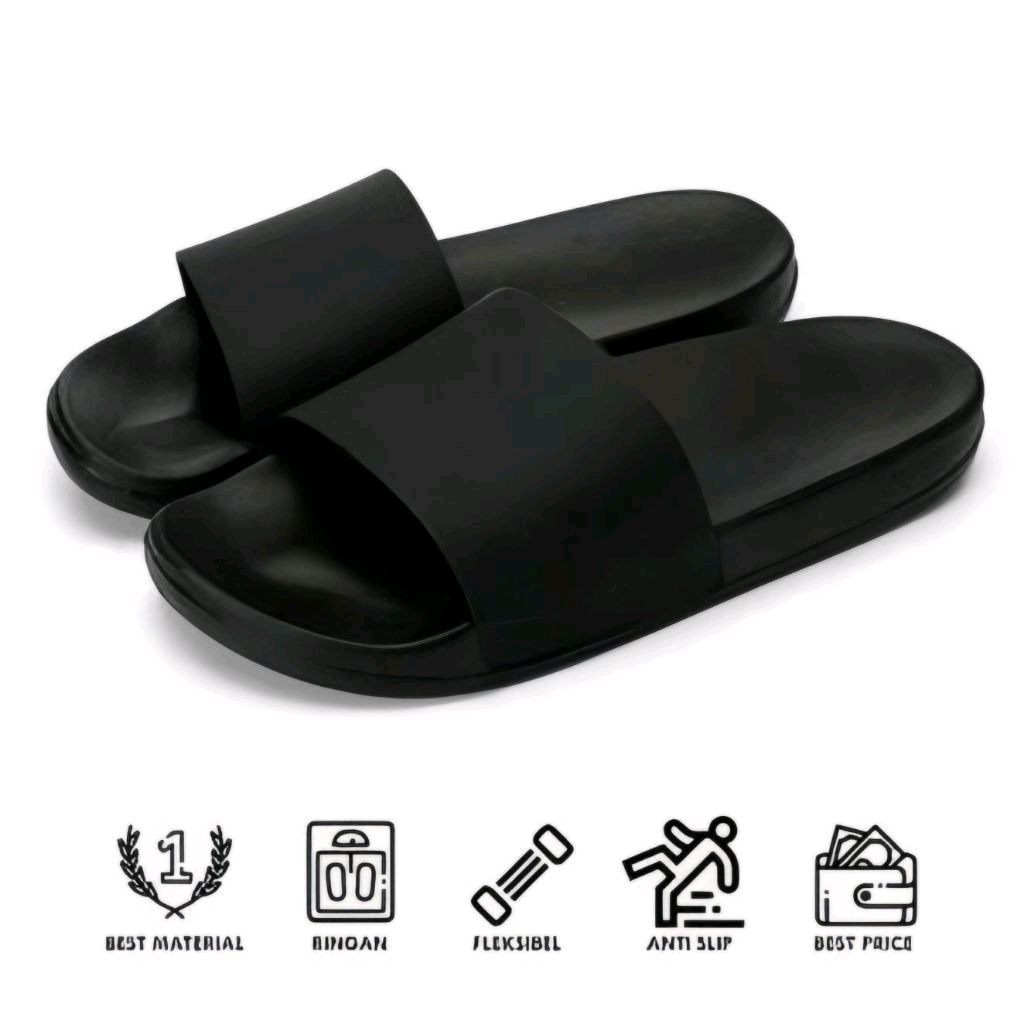 PROMO Sandal Selop Polos Slip On,Sandal Upper Tanpa Lem