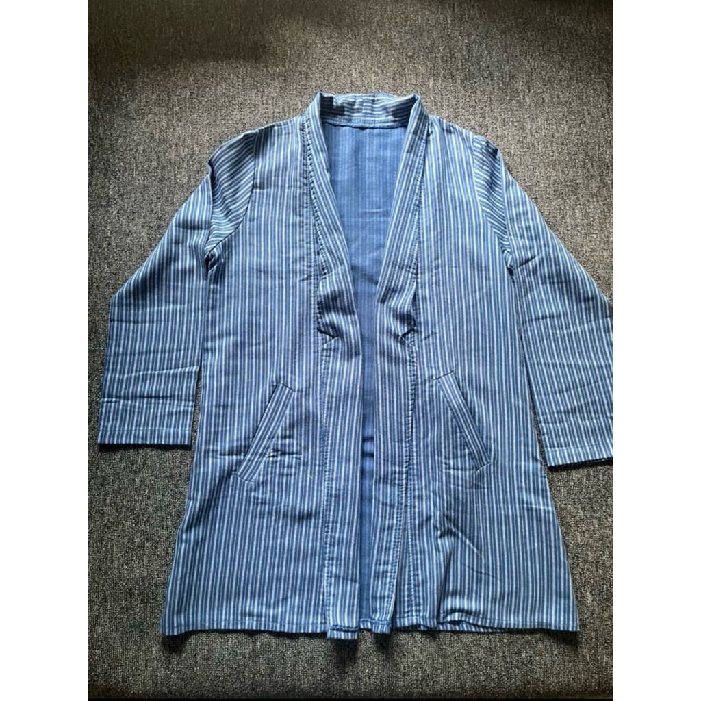 Preloved Blazer Stripe Blue