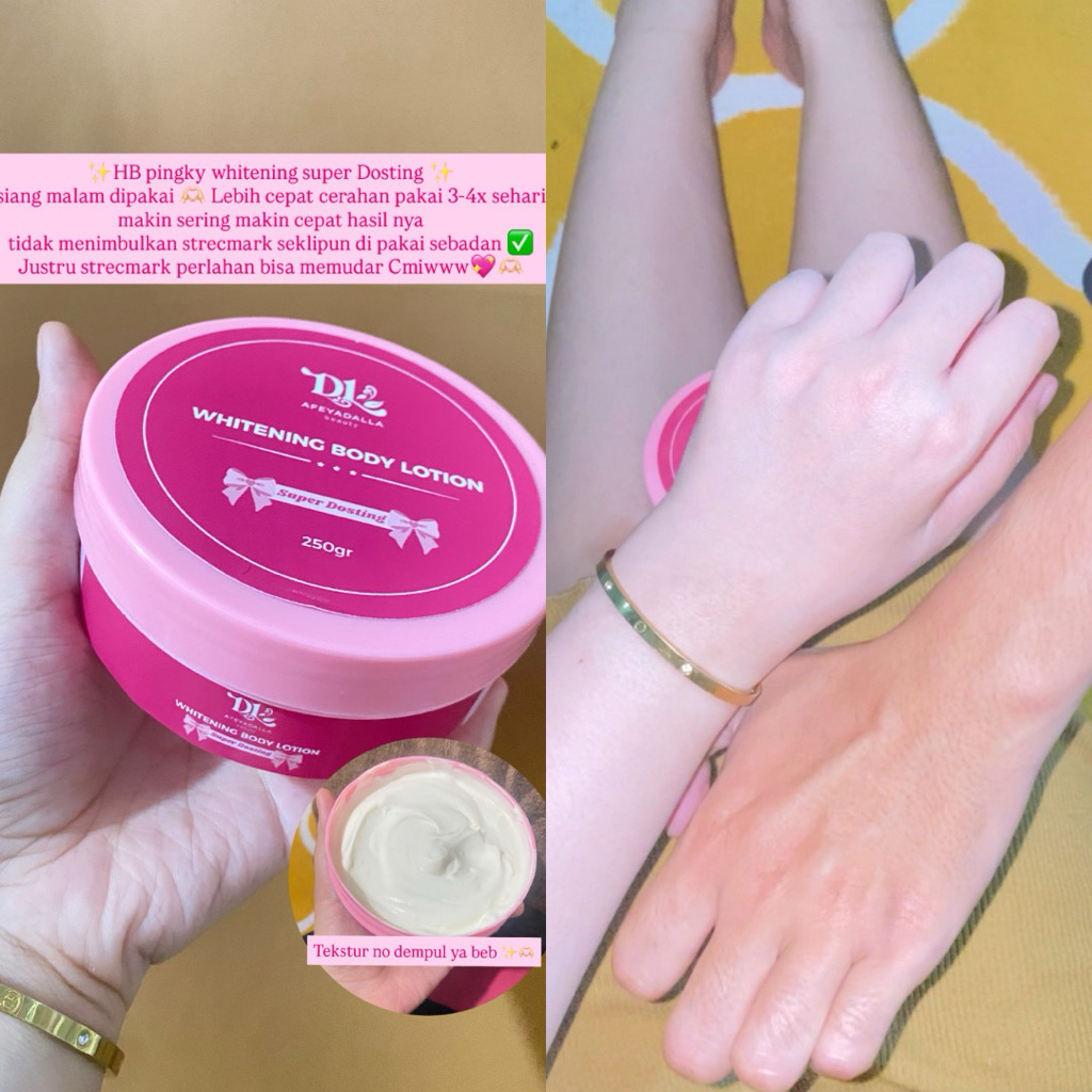 {FULL PEMUTIH }HB PINKY WHITENING SUPER | AFEYADALLA BEAUTY
