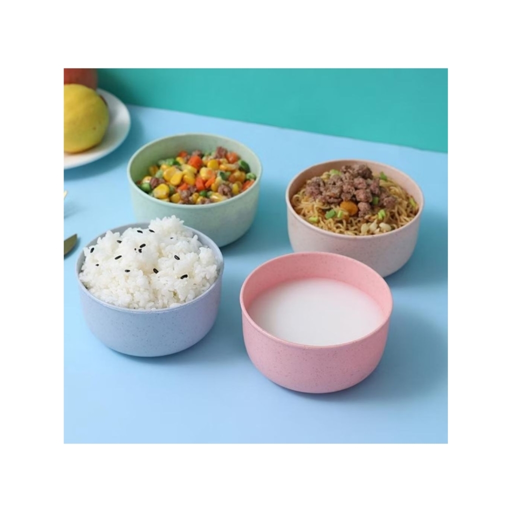 mangkok sayur mangkok jerami gandum tahan panas