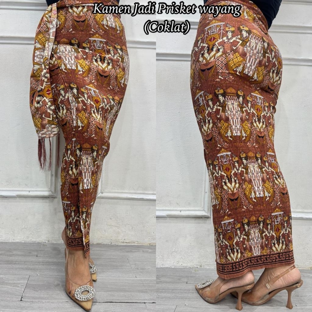Kamen jadi plisket set selendang | rok batik | kamen jadi bali