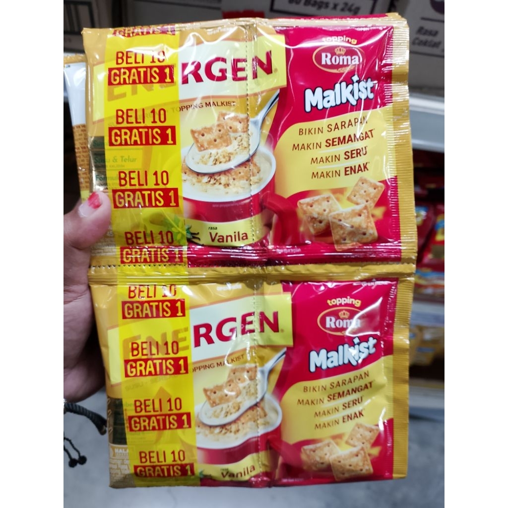 Promo Energen Vanilla topping Malkist