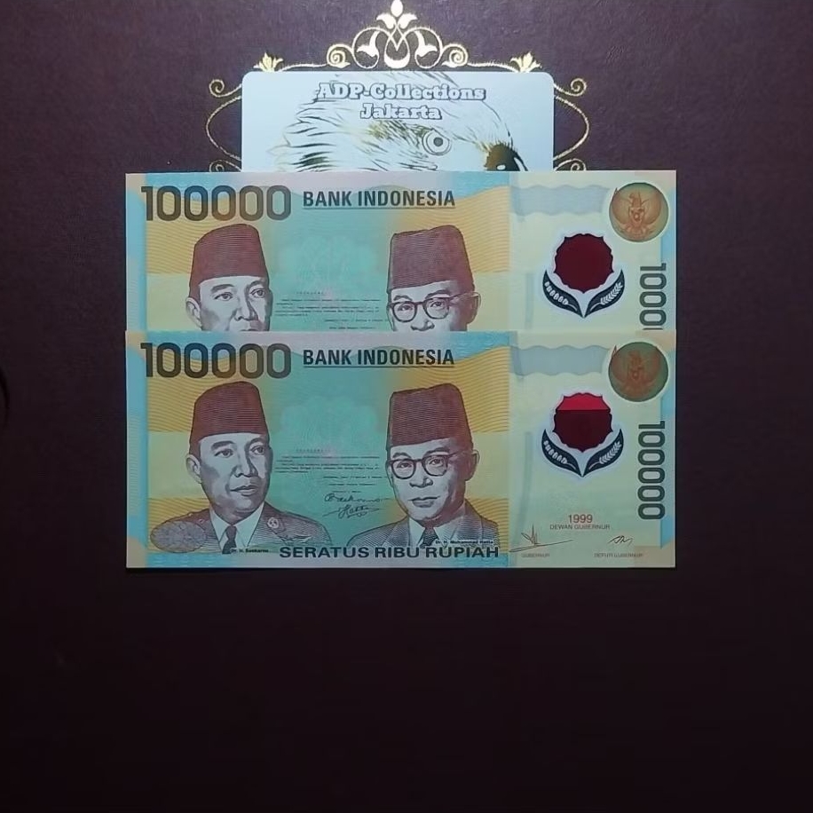 Uang Kuno 100000 Polymer Tahun 1999