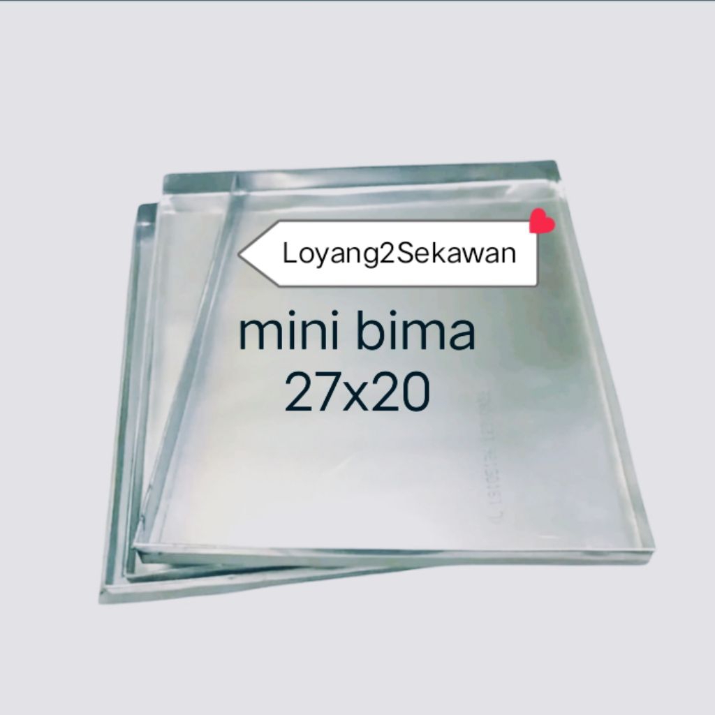 Loyang kuker isi 3 Pcs mini bima ukuran 27x20x2cm