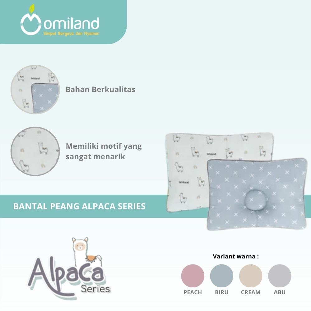 Omiland Baby Bantal Anti Peyang Alpaca Series