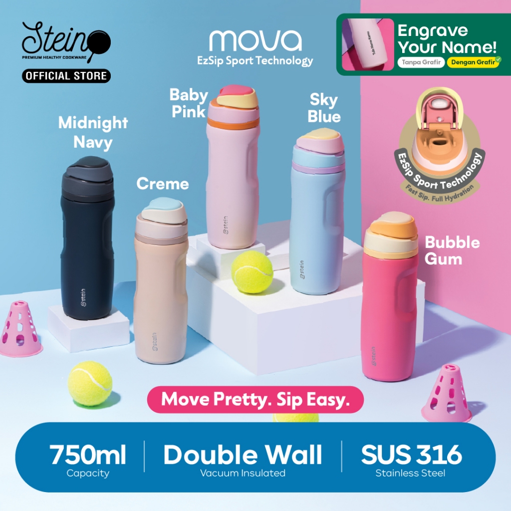 Stein Tumbler Mova 750ml - Botol Minum Stainless Tahan Panas/Dingin SUS 316