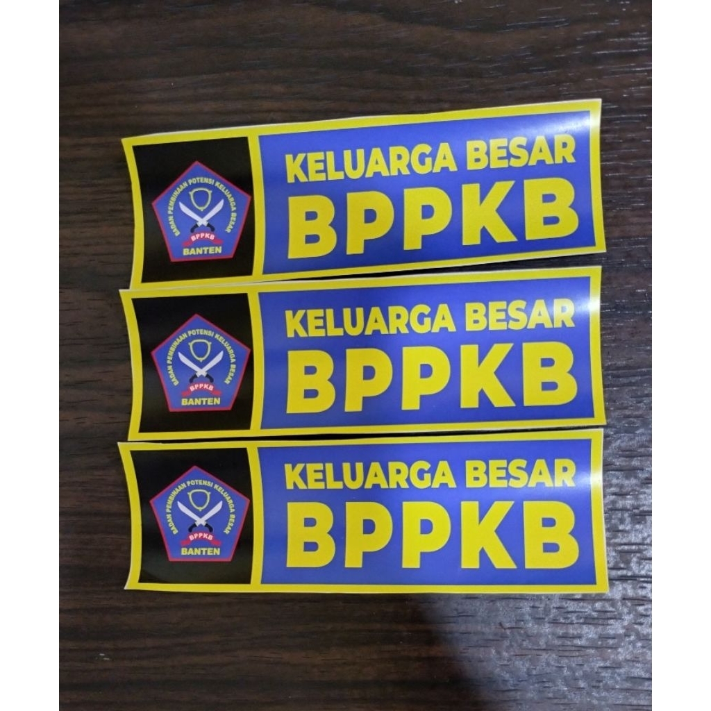 Stiker BPPKB/Stiker Tempelan Motor/Stiker Ormas