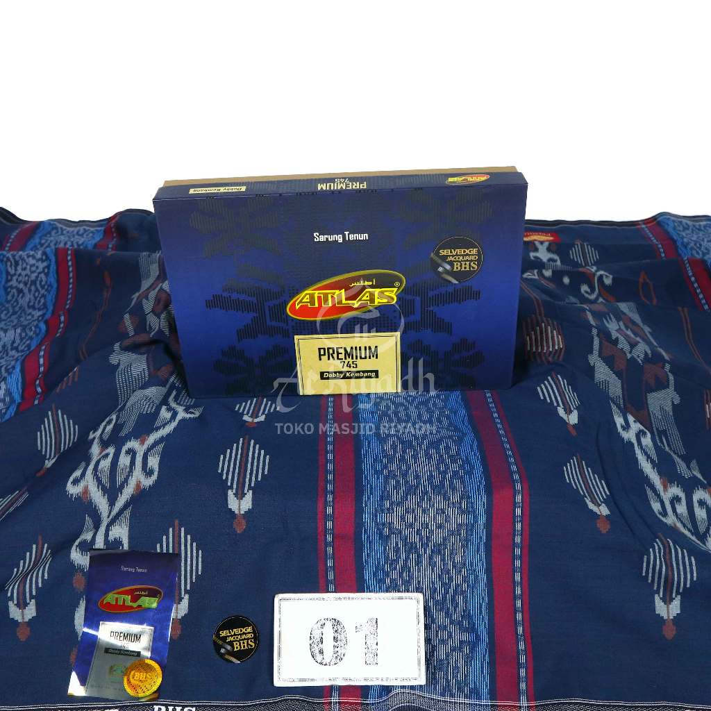 Sarung ATLAS PREMIUM Variasi Motif 745 Dobby Kembang