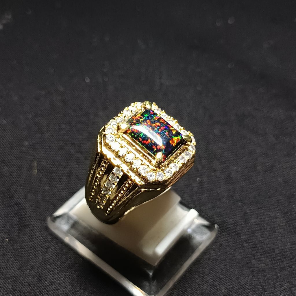 Batu kalimaya black Opal Australia kwalitas terbaik