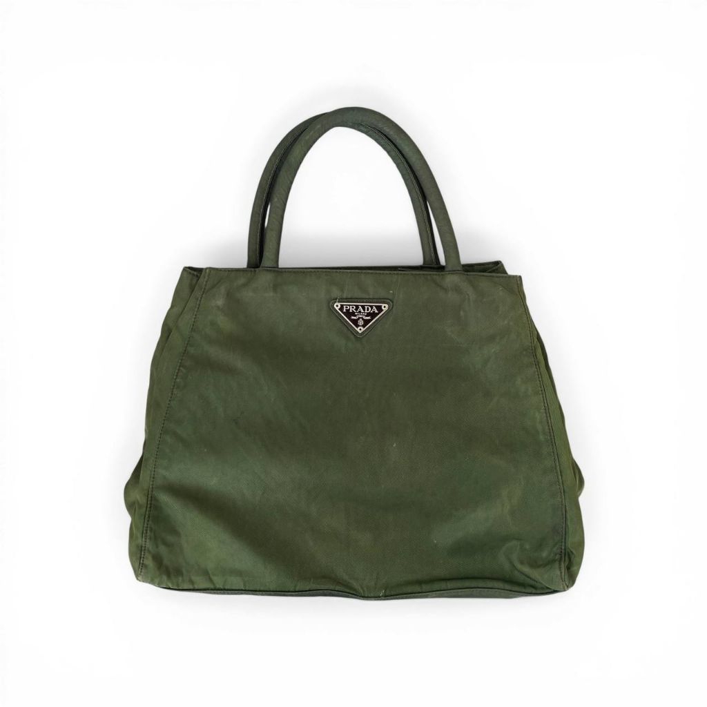 tas prada nylon top handle bag