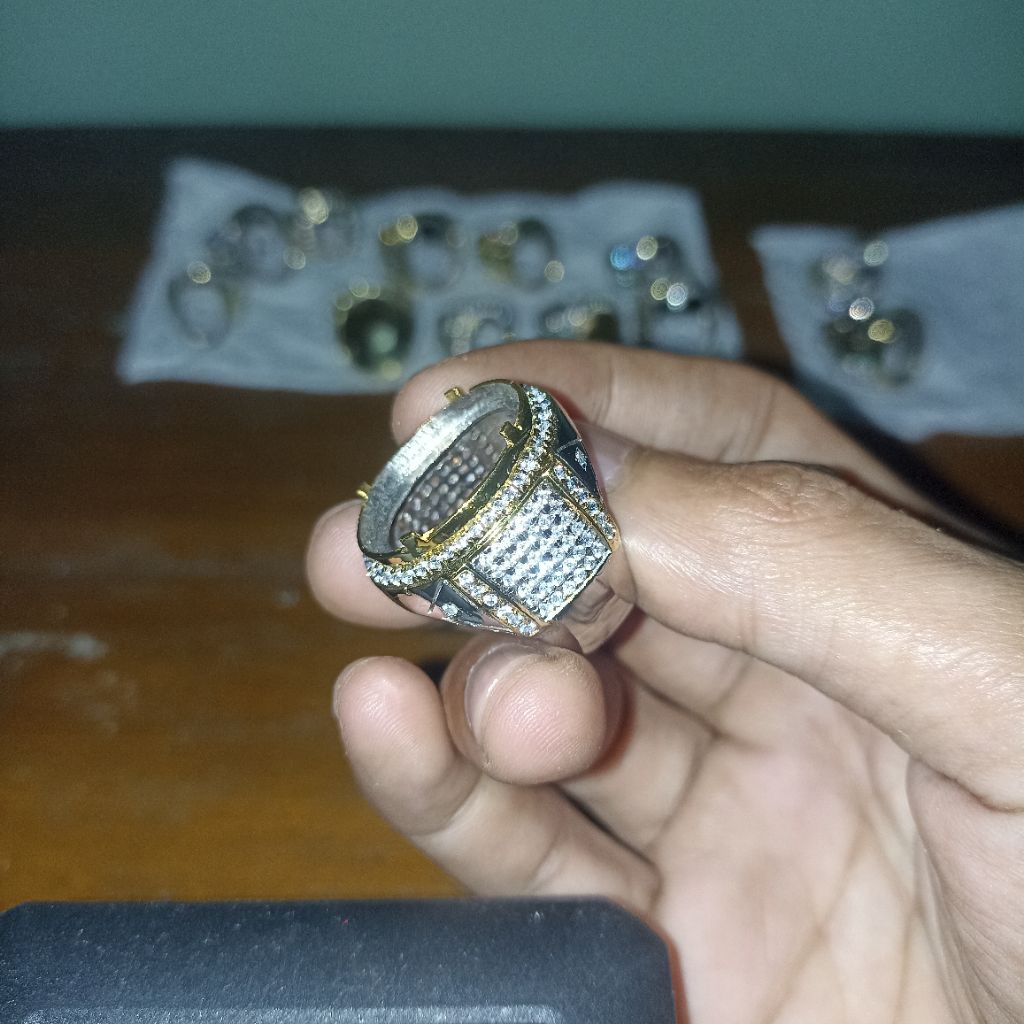 CINCIN MEWAH RING MEWAH IKETAN KUNSAR EMBAN BATU AKIK CINCIN MEWAH MICROSETTING