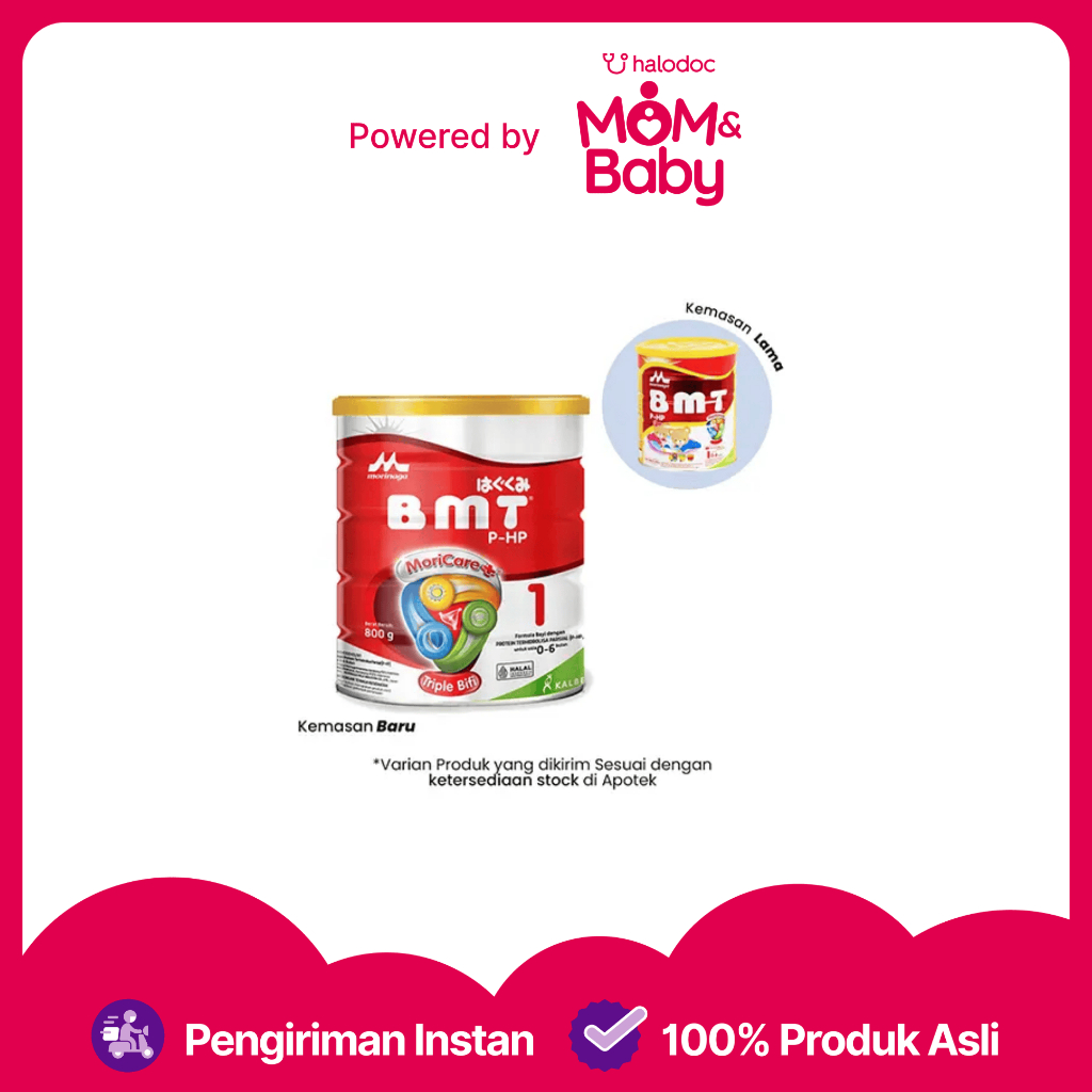 Morinaga BMT P-HP Susu Anak Bayi Usia 0-6 Bulan 800 g