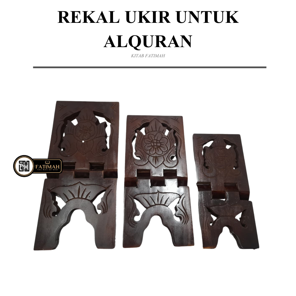 REKAL KAYU UKIR ALQURAN MEJA NGAJI KAYU MAHONI