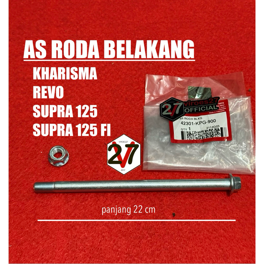 AS RODA BELAKANG REVO KHARISMA SUPRA X125 42301-KPG-900
