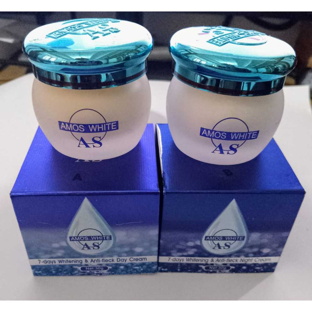 BARUUUUUU  AMOS ORIGINAL Cream 7~ days Whitening & anti ~ fleck cream 30 gram mengandung vitamin C -