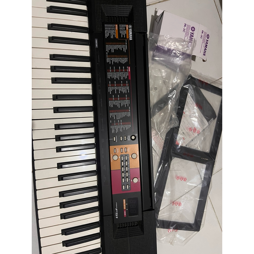 yamaha keyboard psr f51 (bonus stand keyboard) - preloved / second