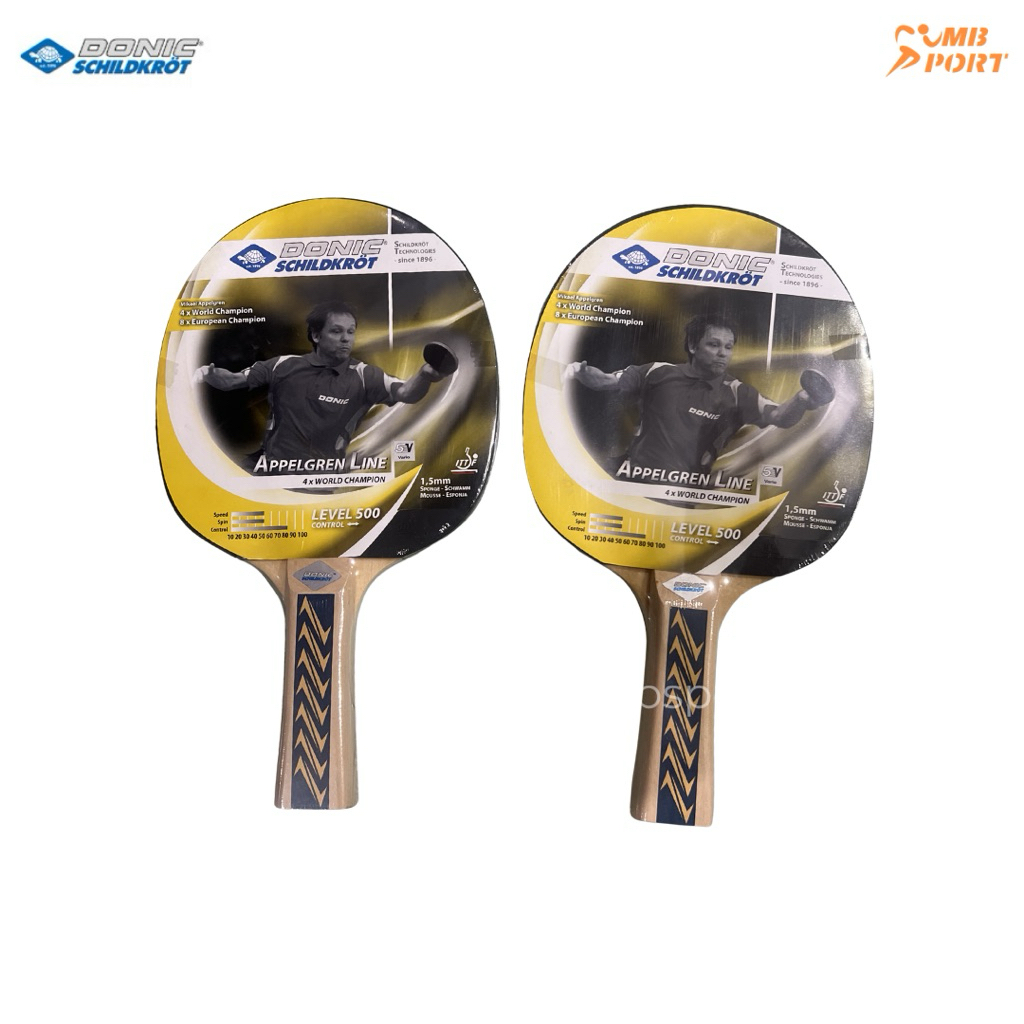 Donic Schildkrot Appelgren Level 500 Bat Bet Pingpong Tenis Meja