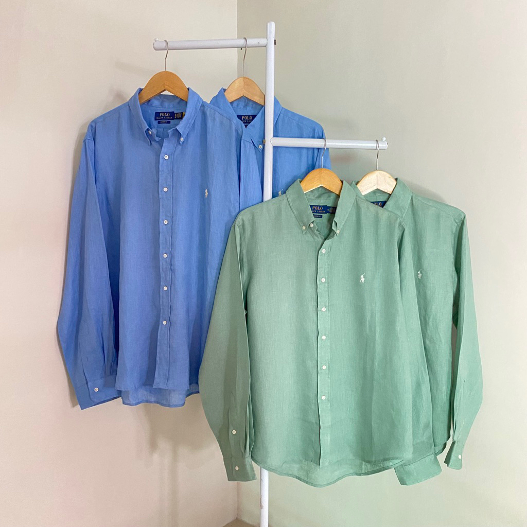 Kemeja Linen Polo Ralph lauren Original Sisa ekspor