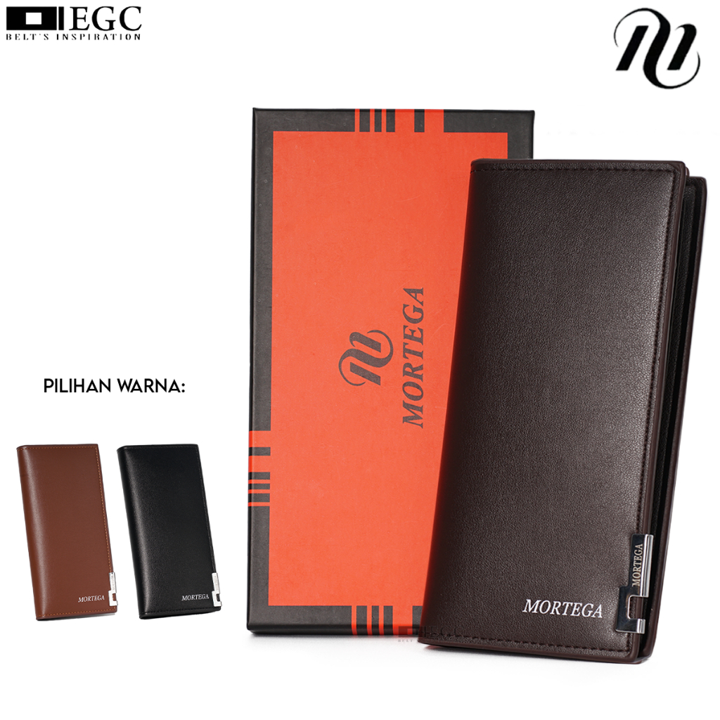 Dompet Mortega Panjang / Dompet Pria Kulit / Dompet Panjang Model Elegan-H-14