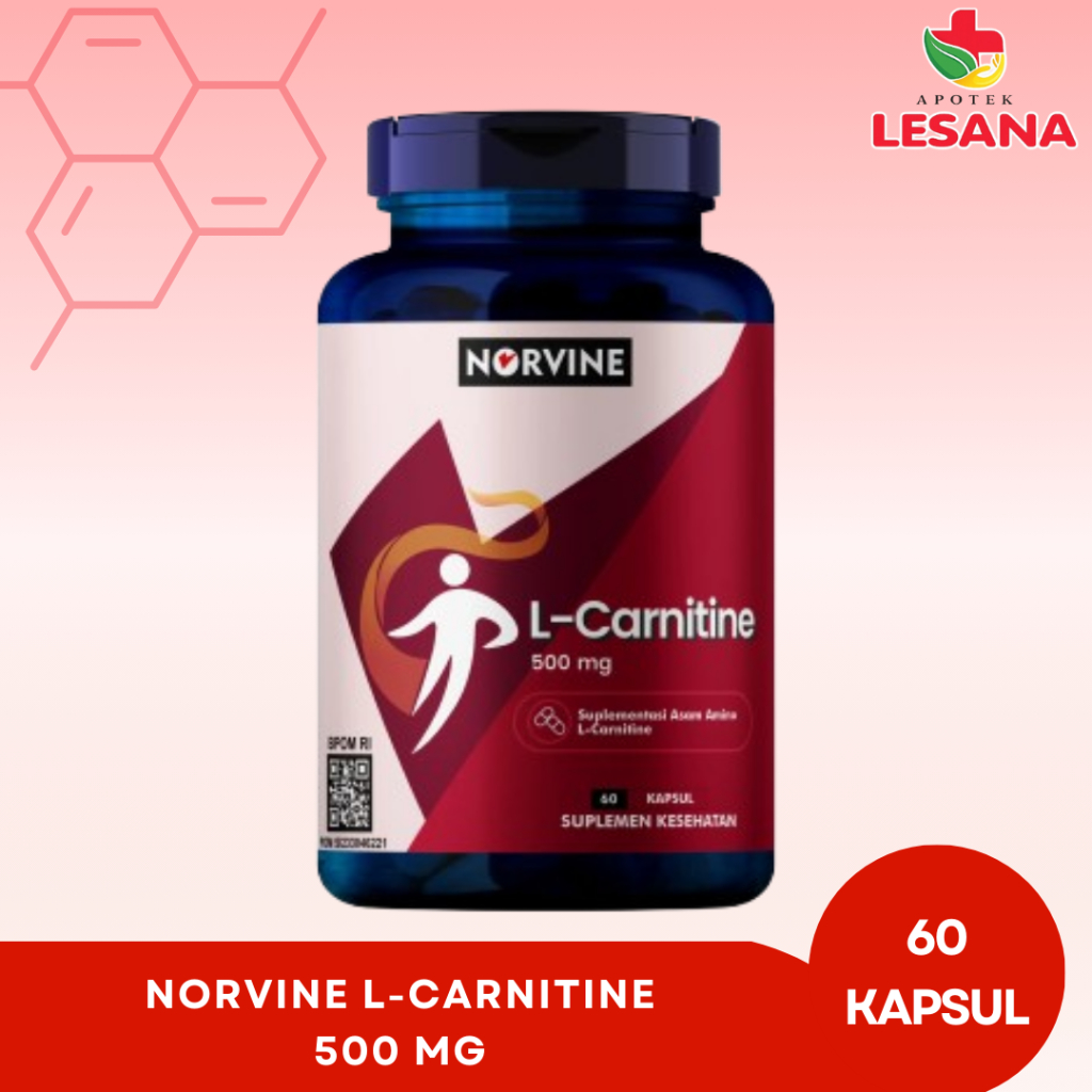 NORVINE L-Carnitine 500 mg - 60 Kapsul