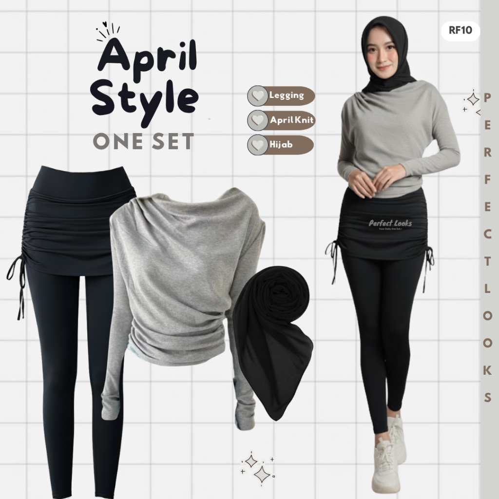 Setelan Hijab Sport Olahraga Wanita | Legging Rok, Atasan, Hijab Sport | One Set Rok Olahraga Wanita