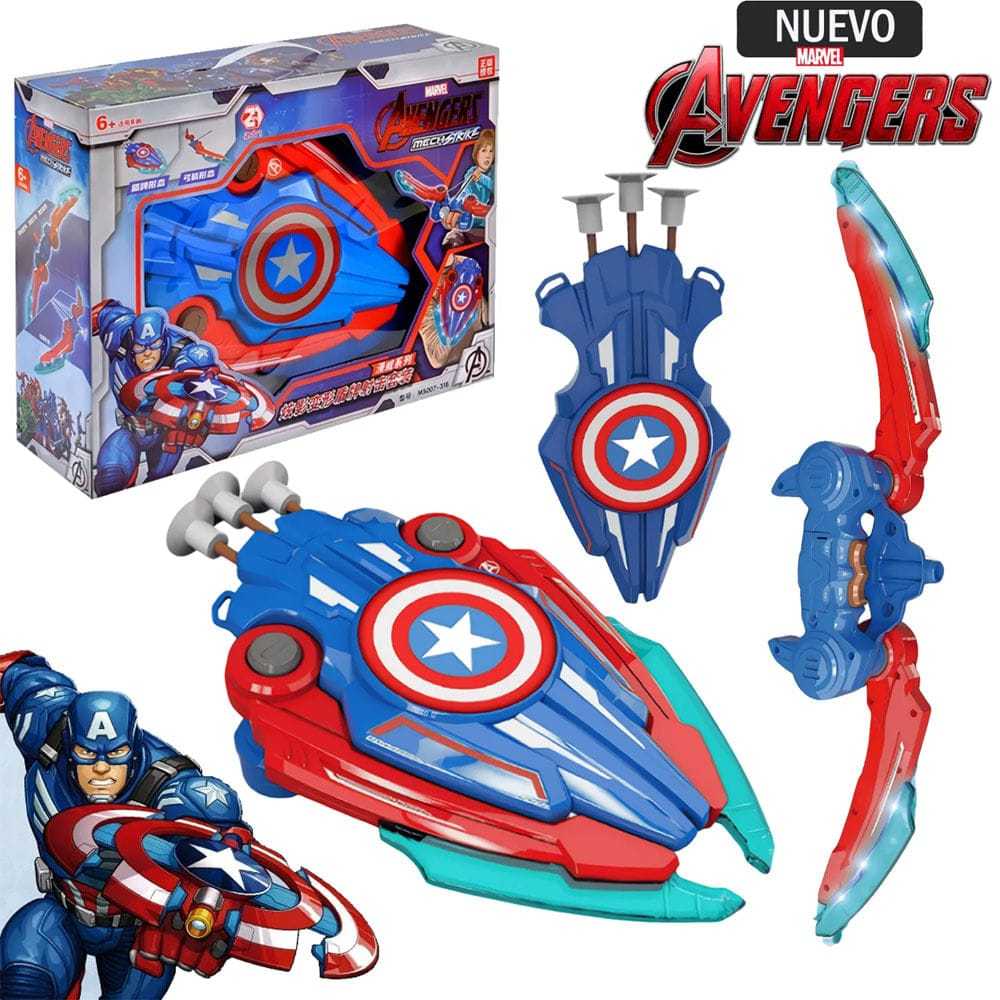 2 IN 1 TAMENG PLUS BUSUR PANAH/TRANSFORM SHIELD ARCHERY SET DENGAN LAMPU LED DAN SUARA/MAINAN BUSUR 