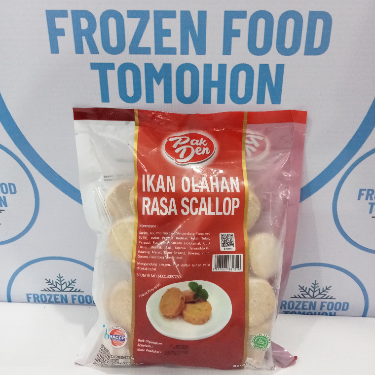 Pak Den Scallop 500gr - Frozen Food Tomohon