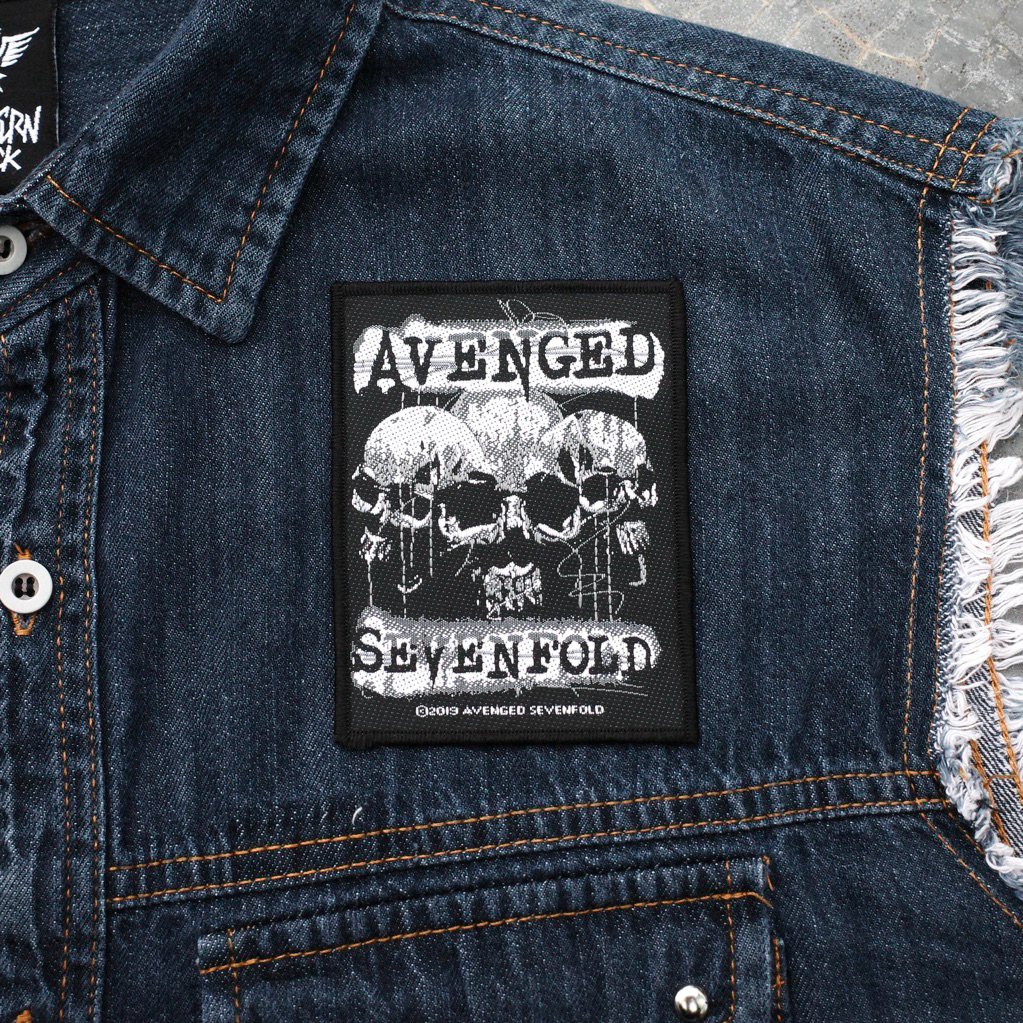 AVENGED SEVENFOLD '3 SKULLS' PATCH OFFICIAL