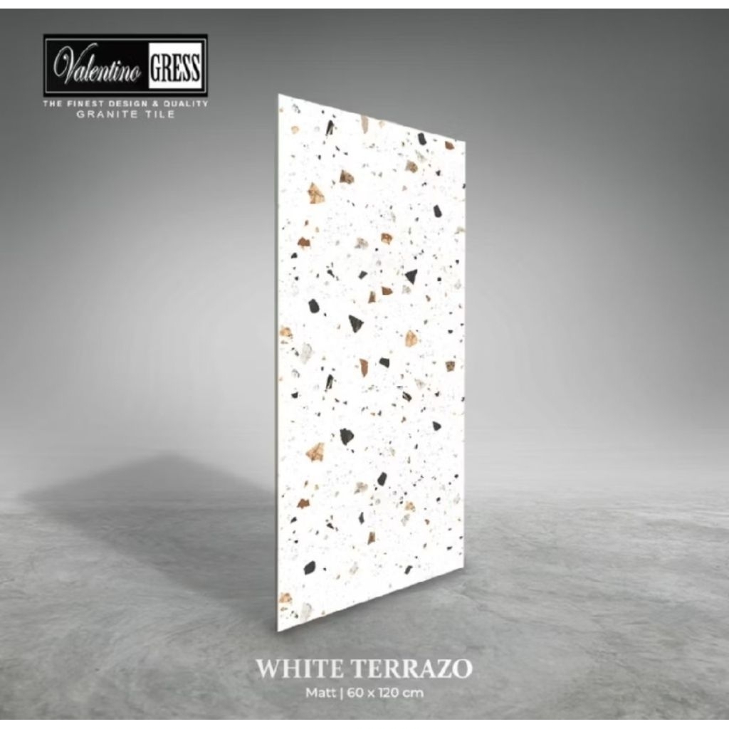 GRANIT 60×120 VALENTINO GRESS WHITE TERRAZO | MATT